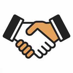 handshake icon vector illustration