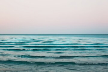 Obraz premium Serene Lagoon Waves Gradient Design on Isolated White Background