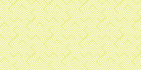 Abstract geometric pattern. A seamless vector background. White and yellow ornament. Graphic modern pattern. Simple lattice graphic design
