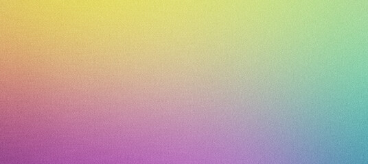 Fototapeta premium Grainy gradient abstract background with a transition from yellow to purple