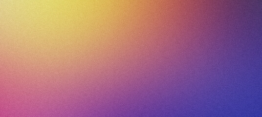 Obraz premium Gradient background featuring a grainy texture and blending yellow, orange, pink and purple colors