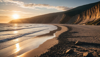 Beach Wanders in Cloudy Summer: The Pioneer's Odyssey Overwhelmed in Landslide