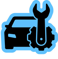 automotive of car service & maintance icon