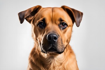 Obraz premium Boxweiler dog on white background, Ai Generated