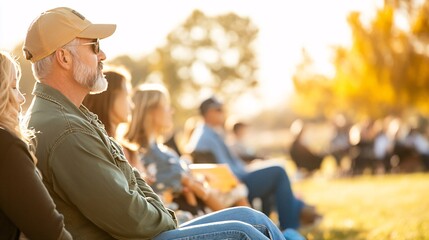 A local park gathers people for Gold Star Families Day sharing bravery stories and military service The event supports grieving families with remembrance activities for healing and