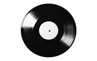 Obraz premium Vector vinyl record on white background,png