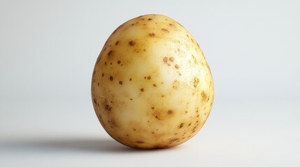 Egg with unique speckled shell isolated background