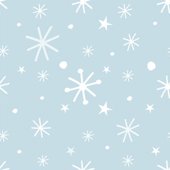 Christmas seamless pattern. Holiday wrapping paper background.	