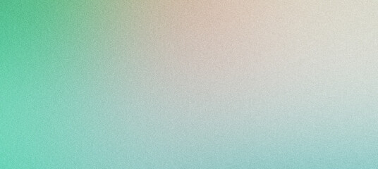 Naklejka premium Grainy textured background fading from turquoise to beige