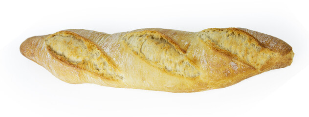 Freshly baked French baguette with a crispy golden crust. Ideal for breakfast and dinner....