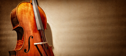 Cello background with copy space for music concept © Brian Jackson