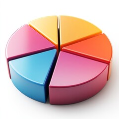Obraz premium Colorful Pie Chart