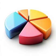 Obraz premium Colorful Pie Chart