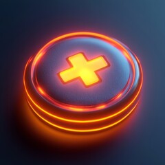 Neon Plus Button