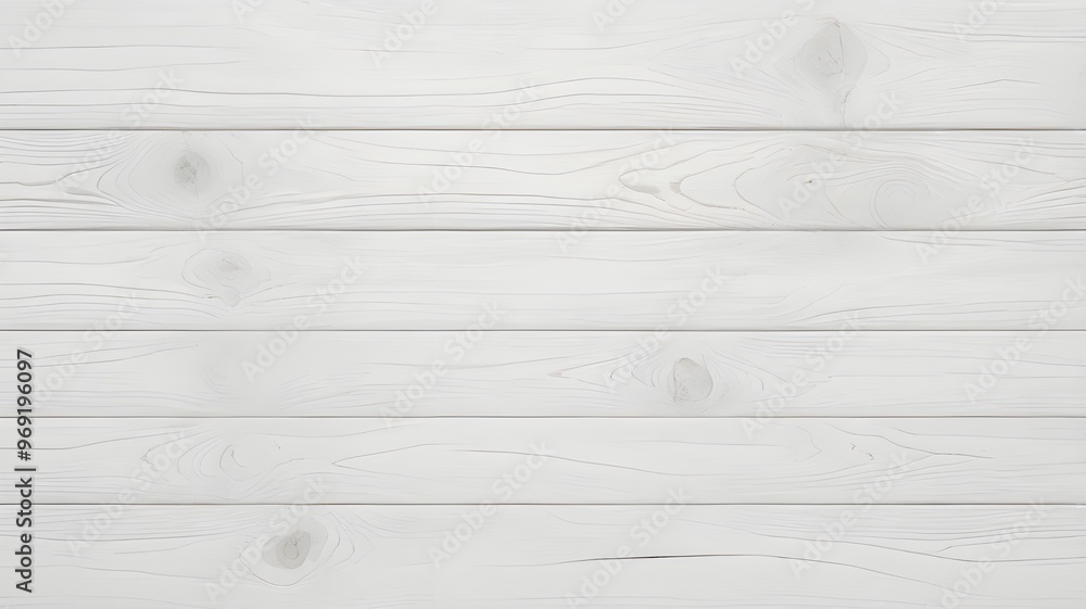 Wall mural white wood texture background