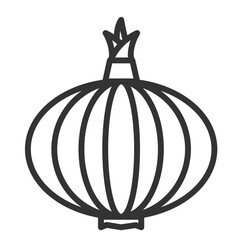 Onion sketch icon for web, mobile and infographics. Hand drawn vector dark grey icon