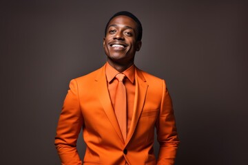 Fototapeta premium African american man portrait adult smile.