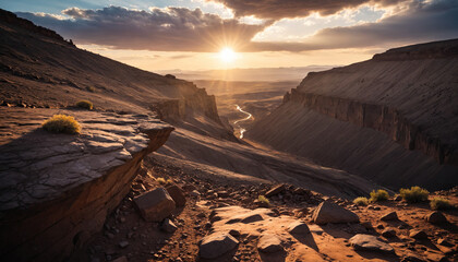 Mesa Secrets in Cloudy Summer: The Scout's Pilgrimage Surrounded in Landslide