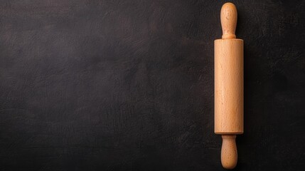 Professional Baker's Essential: 3D Rolling Pin with Soft Lighting, Copy Space for Text