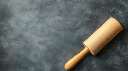 Professional Baker's Essential: 3D Rolling Pin with Soft Lighting, Culinary Tools, Copy Space for Text