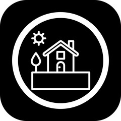 Village Vector Icon Design