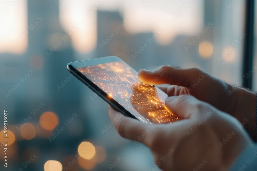Poster Captivating Visualization of a Smartphone User Engaging with an Innovative Mobile Interface