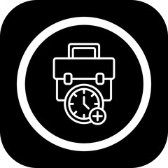 Overtime Vector Icon Design