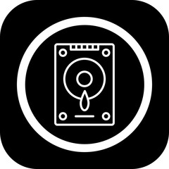 Hard Drive Vector Icon Design