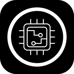 Processor Vector Icon Design