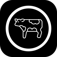 Cow Vector Icon Design
