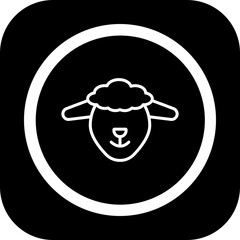 Sheep Vector Icon Design