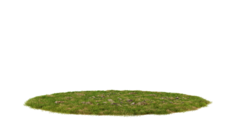 Green Grass Circle for Product Mockup and Presentation