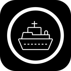 Ship Vector Icon Design