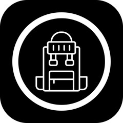 Backpack Vector Icon Design