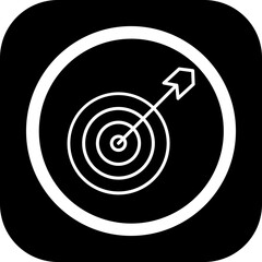 Dart Board Vector Icon Design