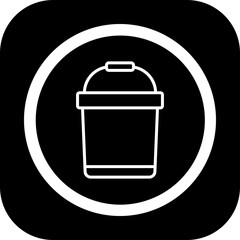 Bucket Vector Icon Design