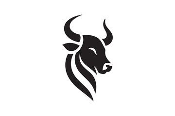 bull vector silhouette illustration