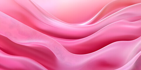 Obraz premium Barbiecore pink abstract wave background, 3d textured, ai generated