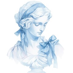Fototapeta premium Elegant classical bust illustration