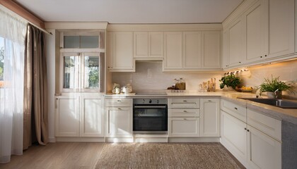 Cuisine fonctionnelle et esthétique avec un esprit cottage