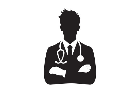 recommend clip art: doctor avatar, doctor vector silhouette illustration