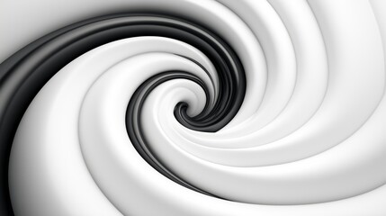 Fototapeta premium A spiral shape with black and white stripes