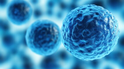 Exploring the Microscopic World: Stunning Blue Cells Representing Life at Its Smallest Level