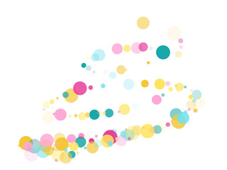 pink blue yellow confetti background