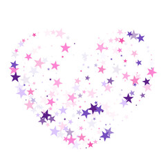 pink stars on white background