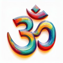 Obraz premium Om or Aum sign and symbol of hinduism
