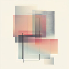 Modern minimalist typography composition with sleek geometric shapes