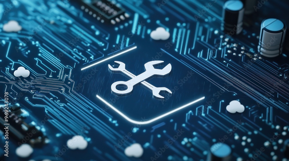 Poster technical support and maintenance on a circuit board