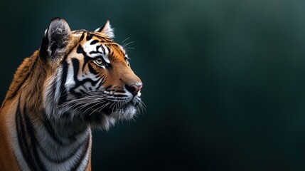 A tiger is staring at the camera with its mouth open