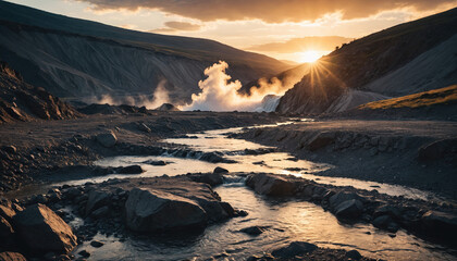 Hot Springs Forgotten in Cloudy Summer: The Voyager's Transit Immersed in Landslide